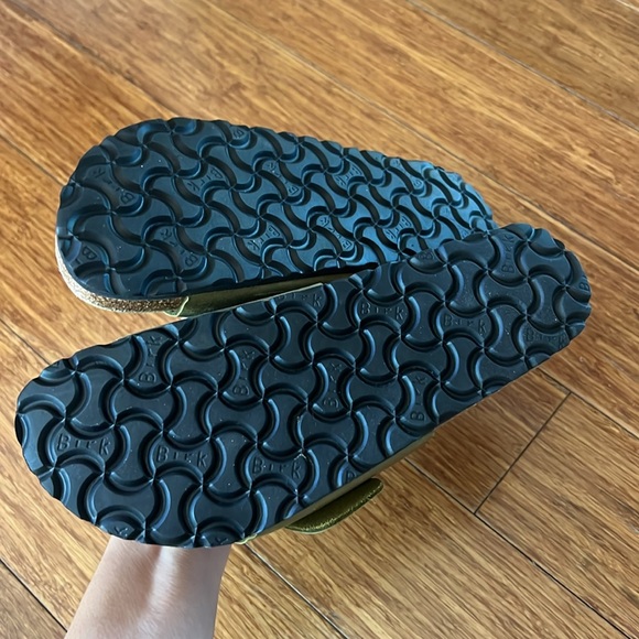 Birkenstock Olive Green Oiled Leather Madrid Sandals Size 37 EU 6 US - Picture 5 of 5